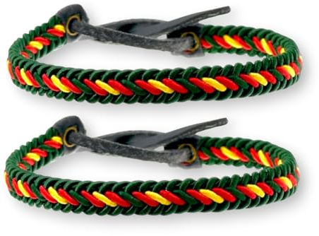 Pulsera de la bandera de España en hilo trenzado unisex. Regalo original para hombre o mujer. Accesorio para llevar puesto en cualquier ocasión de BDM