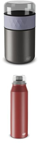 alfi ENDLESS FOOD MUG 500ml, lavender, Thermobehälter Essen, 3-teilig, hält 5 Std. warm, 10 Std. kalt ENDLESS FOOD MUG 500ml, red, Thermobehälter Essen, 3-teilig, hält 5 Std. warm, 10 Std. kalt