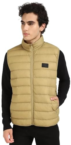 Calvin Klein Uomo Gilet Down Vest Gilet Imbottito, Verde (Gothic Olive), XS