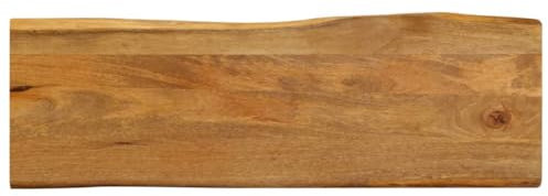 vidaXL Tischplatte mit Baumkante 120x40x3,8 cm Massivholz Mango