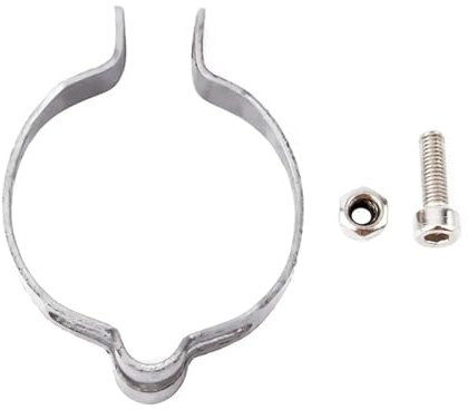 1 Stück Silber Edelstahl Bremsleitungsklemme Organisieren Fahrradrohrschnalle Draht Fester Ring Kabelclip Fahrradteile Zubehör Fahrrad-KabelfüHrungen(31.8mm)