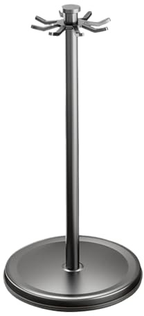 Zqkimzi Supporto per utensili da cucina, supporto per utensili rotante a 360 gradi, organizer per posate da cucina, supporto per utensili da cucina, supporto per utensili da cucina con ganci,