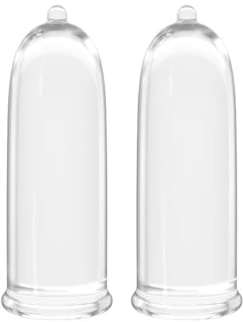 2pcs dedo transparente funda del pene estimulador del clítoris punto G Vibrador de pezones Dildo funda del dedo reutilizable condón juguetes sexuales femeninos para parejas (Transparente-2)