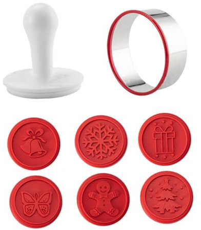 ABOOFAN Stampini Per Biscotti Natalizi Stampi Decorativi Riutilizzabili Accessori Per Biscotti Design Tema Natalizio Materiali Di Buona Qualità Facile Rilascio e Pulizia