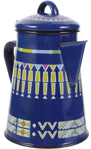 JOINPAYA Bouilloire Émail Portable pour Café et Thé Pot à Eau Vintage pour Voyage et Usage Domestique