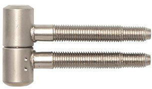 Solido Türbänder | Zargenbänder | Einbohrbänder 2-tlg. m. Zylinderkopf, Holz, 16 mm,Stahl vernickelt matt