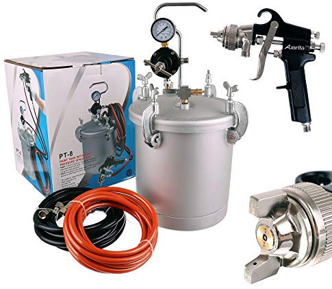Farbspritzpistole 8,5 L Druckbehälter Lackierpistole 2,0mm Farbbehälter Lackier System Farbsprühpistole Sprühpistole