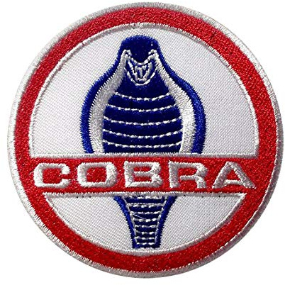 COBRA Drag Drift Racing Sports Car Aufnäher Besticktes Patch zum Aufbügeln Applique Souvenir Zubehör