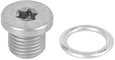 X AUTOHAUX Ölablassschraube Mit Magnet Dichtring Für VW Golf 6 1 Stk | Farbe Silber, Material Metall, Gewindegröße M14x1.5, Für VW Magotan, Sagitar, Bora, Passat, Tiguan, Lavida, Polo