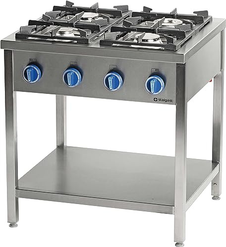 Cuisinière à Gaz sur Table Inox Série 900-6 Brûleurs - Stalgast