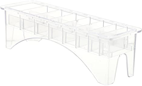 CALLARON Box Barber Blade Case Clear Hair Comb Holder Beard Accessories Barbers Comb Organizer Blade Organizer Mustache Trimmer Barber Case Clear Sponge Hair Braider Clippers Tray