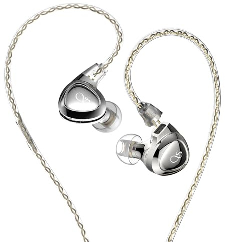 Shanling SONO HiFi Kopfhörer, hochauflösende 2DD+1BA IEMs, dreifach dynamische Hybrid-Ohrhörer verlustfrei, 2-poliger Abnehmbarer Stecker, 3,5-mm-Stecker, Zwei Paar austauschbare Ohrstöpsel