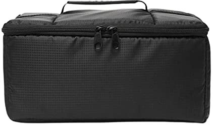harayaa Große Angelrollen Tasche, Angelrollen Ausrüstungstasche, Tragbare Tragetaschen, Angelgeräte Taschen, Aufbewahrungstasche, Schwarz