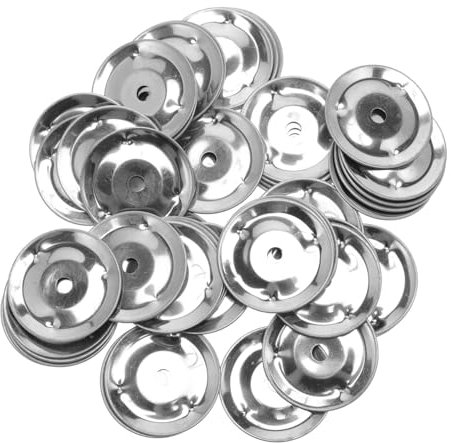 TOYANDONA 50stücke Trommelring Becken-Ching-Ring Tamburin-Effekt Percussion-Ching-Ring Trommelbecken-Begleiter Ching-Ring Trommelzubehör Tamburin-Ring Tamburin-glockenringe Tamburin Mit Eine