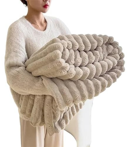 RaamKa Blanket Künstliche Plüsch Herbst Warme Decken for Betten Weiche Korallen Fleece Sofa Decke Bequeme Verdicken Bettlaken Sofadecke (Color : 2, Size : 200x230cm)