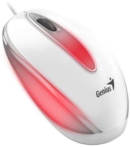 Genius Ratón USB DX-Mini Flash LED White