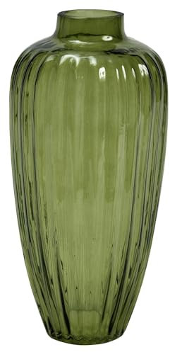 casa NOVA Vase - Grün - H 35 cm - Glas
