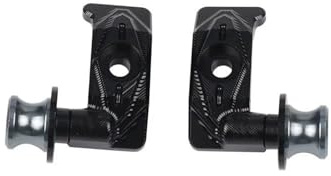 EQJSHL Motorrad Für MT07 MT-07 FZ07 FZ-07 FZ MT 07 2014–2024 2025 Hinterradachse Kettenspanner Gleitschutz Schwingenhalterung Sturzschutz Sturzpads(SCHWARZ)