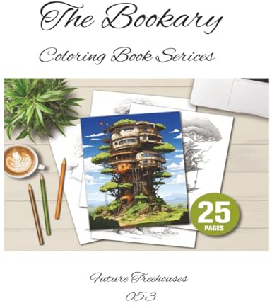 The Bookary Coloring Book Series: Future Treehouses