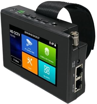NJJIHUI Tester CCTV, IPC-1800S/1800SN ADH CVBS Plus Aggiornamento 8MP AHD TVI CVI HD 4.0 CCTV Tester Monitor Pollici 4K H265 Telecamera IP per fibra ottica, cablaggio(1800S)