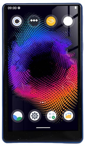 Jiawu Lecteur MP3 pour Enfants, 192 Go de Stockage, écran Tactile Complet de 5 Pouces, Bluetooth 5.0, Double Bande, Lecteur de Musique pour Enfants, MP3 avec Haut-Parleur et écouteurs pour (Blue)