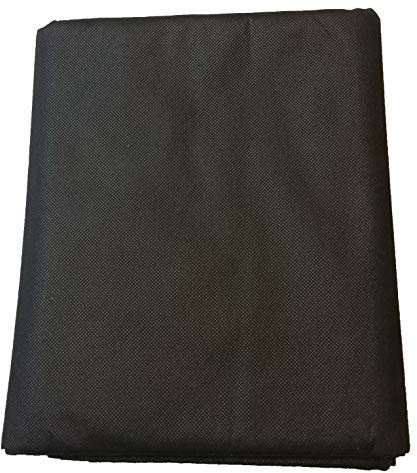 Bâche anti-mauvaises herbes en tissu toile paillage non tissé pour jardin 45 gms roulé (1,5 x 5 m, noir) film mauvaises herbes écologique en polypropylène