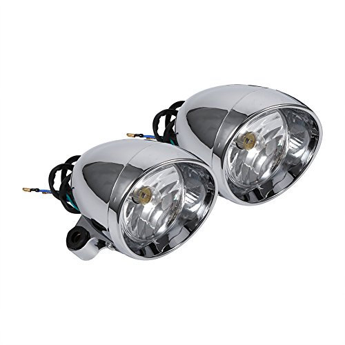 Keenso Faro delantero LED para Motocicleta, Focos Delanteros de Motocicleta, faros antiniebla