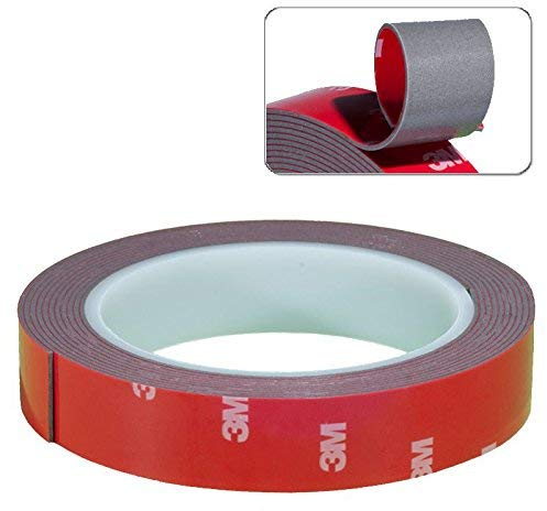 Ruban adhésif double face extra fort pour rétroviseur de voiture, 20 mm x 3 m
