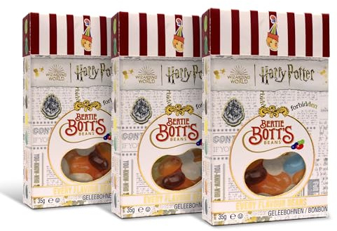Jelly Belly Jelly Beans Bertie Botts Beans, Pack of 3 (3 x 35 g)