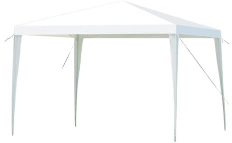 Eurohike 3x3 Gazebo with Steel Frame & Durable Waterproof Cover, Easy to Pitch Event Shelter, Marquee, Pergola, Sun Canopy, Ideal for Garden Parties, BBQs, Outdoor Events, Festivals & Camping, White