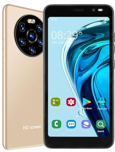 Dilwe mate40 pro 5.45in HD Smartphone Unlocked, Full Waterdrop Screen Phone, Unlocked Android Cell Phone, Dual Camera 2MP+5MP, 512MB+4GB, 1500mAh Battery