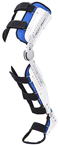 BDXZJ Gelenkstabilisator Zur Unterstützung Der Knieorthese, Klappbare Knieorthese Fraktur Fixed Guard Splint Leg Protector Voll Verstellbarer Wadenknöchel Fuß Fixierte Halterung, Large Right,L