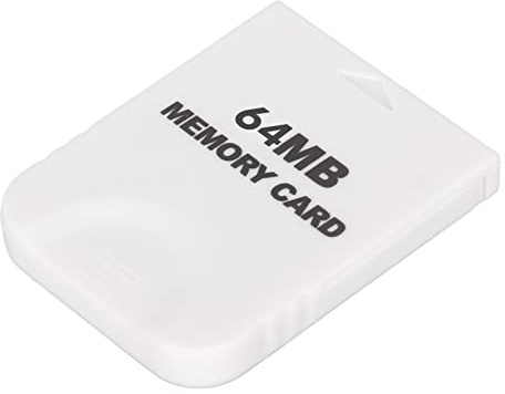 Scheda di Memoria per Console di Gioco NintendoWii, Dispositivi di Archiviazione Ad Alta velocità Plug and Play Scheda di Memoria da Gioco Bianca, Accessori di Ricambio per (64 MB (1019 blocchi))