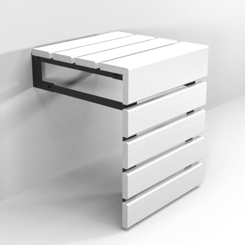 Asiento de ducha plegable de madera de teca hecho a mano, taburete interior para personas mayores, discapacitados y embarazadas, banco resistente al agua
