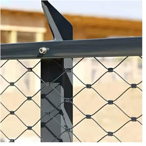 WXQTM 304 Edelstahl-Seilgeflecht Maschendrahtzaun Absturzsicherung 5cm Maschenweite Sicherheitsnetz Seil Mesh, für Fußballplatz Zoo Balkon (1.2x7m/3.93x22.96ft)