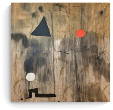 WANGLIDD Joan Miro Surrealismus-Poster The Birth of the World, Leinwand-Kunstdruck, Foto, Bild, Gemälde, Raumdekoration, Heimdekoration, ungerahmt, 60 x 60 cm