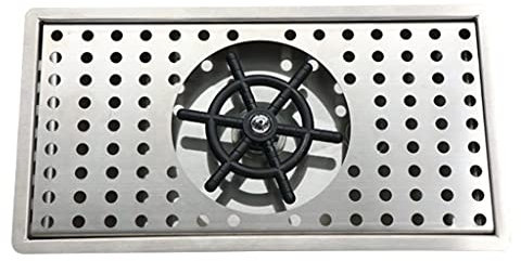 JLBopqaz Glass Rinser,Kitchen Catering Sink Cleaning,Drain and Drip Tray,Stainless Steel Automatic Pitcher Rinser,Multi angle Water Outlet,Cleaning Tools,for Bar Coffee Restaurant Hotel