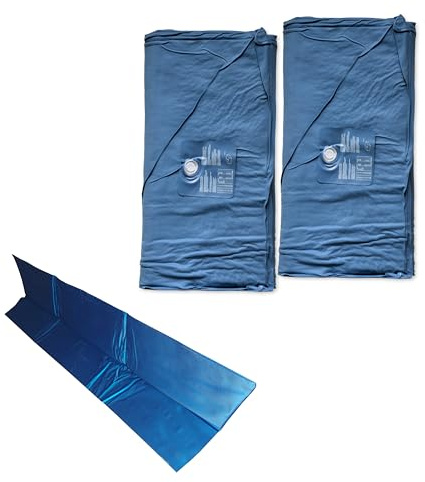AQUA ROYAL Wasserbetten Matratzen Softside DUAL + Trennwand - Zwei Wasserkerne (beide Seiten) für 200x220 cm Wasserbett kaum Beruhigung F2
