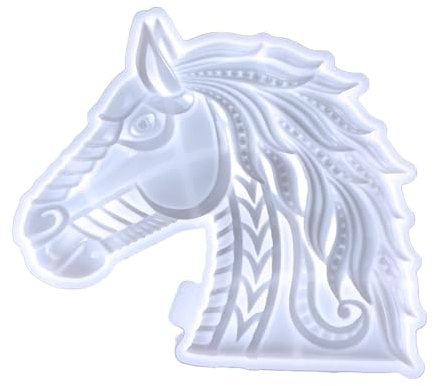Pitadue Moule en Silicone pour Créer Une Décoration Murale sur Le Thème du Cheval Idéal pour L'artisanat Fait À Main Décoration Murale Artistique