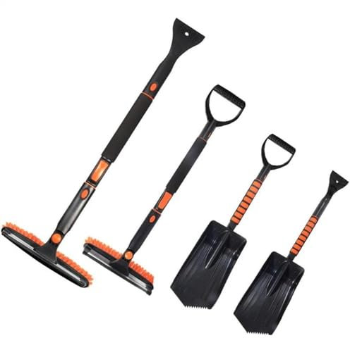 XKCMGSI Grattoir à Glace pour Voiture Pelles De Déneigement pour Voiture Brosse À Neige Télescopique pour Gratter Le Givre Et La Planche À Neige Pelles De Dégivrage Pelle pour Voitures