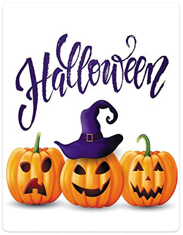 Flanell Decke Halloween Hexenhut Pumpkin Laterne Sofadecke Flauschige Fleecedecke Bedruckt Sofaüberwurf Decke Decke Sofa, Für Sofa, Bett, Büro, 100x125cm