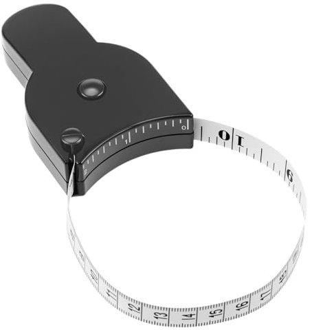 QWORK® 150CM Metro a nastro retrattile, metro a nastro con pulsante e autobloccante, per fitness e uso personale