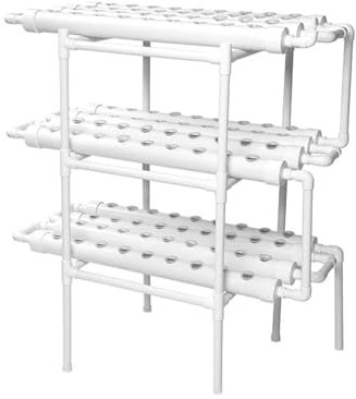 Kit sistema di coltivazione idroponica, di coltivazione idroponica, kit da giardino Attrezzature agricole Tubo in PVC di coltivazione idroponica verticale Piantatrice for serra familiare per la cura e