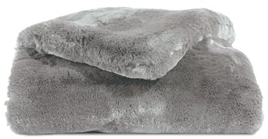 Cozy Earth Cuddle Blanket - Faux Fur Ultra-Soft Luxury Throw Blanket - Thick & Cozy Oversized Design for Lounging or Sharing - Machine Washable - Oversize Throw 80 x 60 Dove Grey