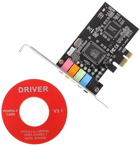 OSALADI Expansión De Tarjeta De Sonido Pcie Sonido Kit De Audio Canales Perfil para Pc De Escritorio