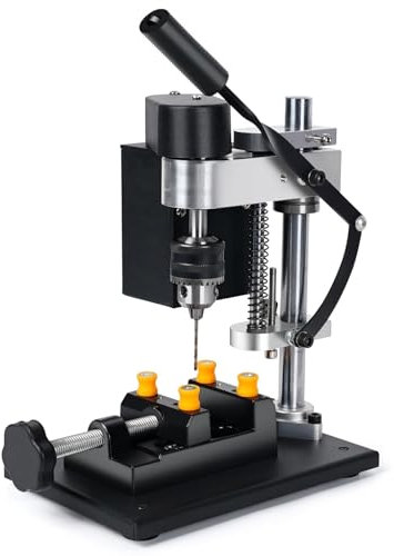 YQVEOT Perceuse à Colonne, Mini perceuse électrique d'établi 8000 TR/Min, 7 Vitesses à Vitesse Variable, perceuse de précision, perçage à Faire soi-même