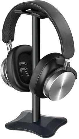 YUVKIN Supporto Universale per Cuffie Over Ear, Gaming Headset e Display Cuffie, in Alluminio + TPU + ABS (Nero)