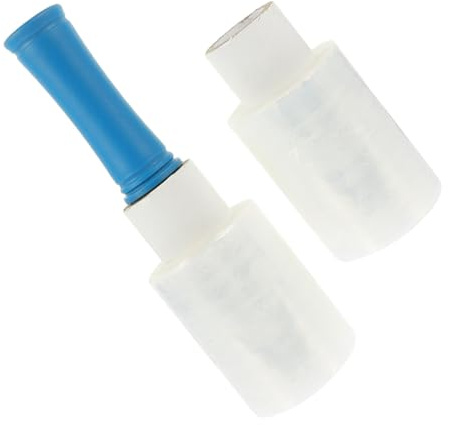 ifundom Film Étirable Manuel Transparent 002 MM X 10 CM X 150 M avec Poignée Plastique Ergonomique – Film Extensible Industriel pour Déménagement Emballage Sécurisé de Meubles et