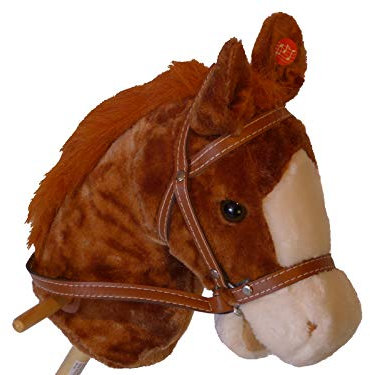 Braunes Steckenpferd Slh 2111 - Stabpferd - Holz-Kinderpferd - Wiehergeräusch