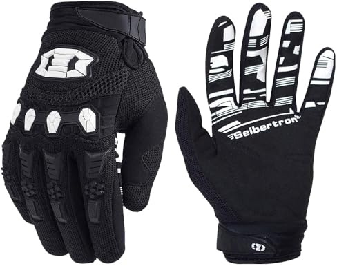 Seibertron Dirtclaw Fahrradhandschuhe, Halbfinger, Gel, gepolstert, rutschfest, stoßfest, für Motorrad, Rennen, BMX, MX, ATV, MTB, Sport, atmungsaktiv, stoßfest, robust